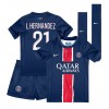 Paris Saint-Germain Lucas Hernandez #21 Heimtrikot 2024-25 Kurzarm (+ kurze hosen)